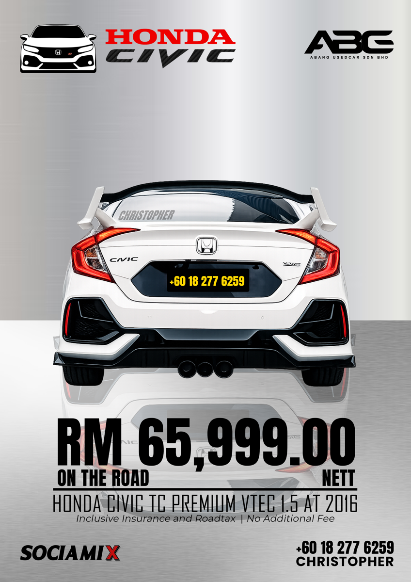 Honda Civic automotive sales artwork