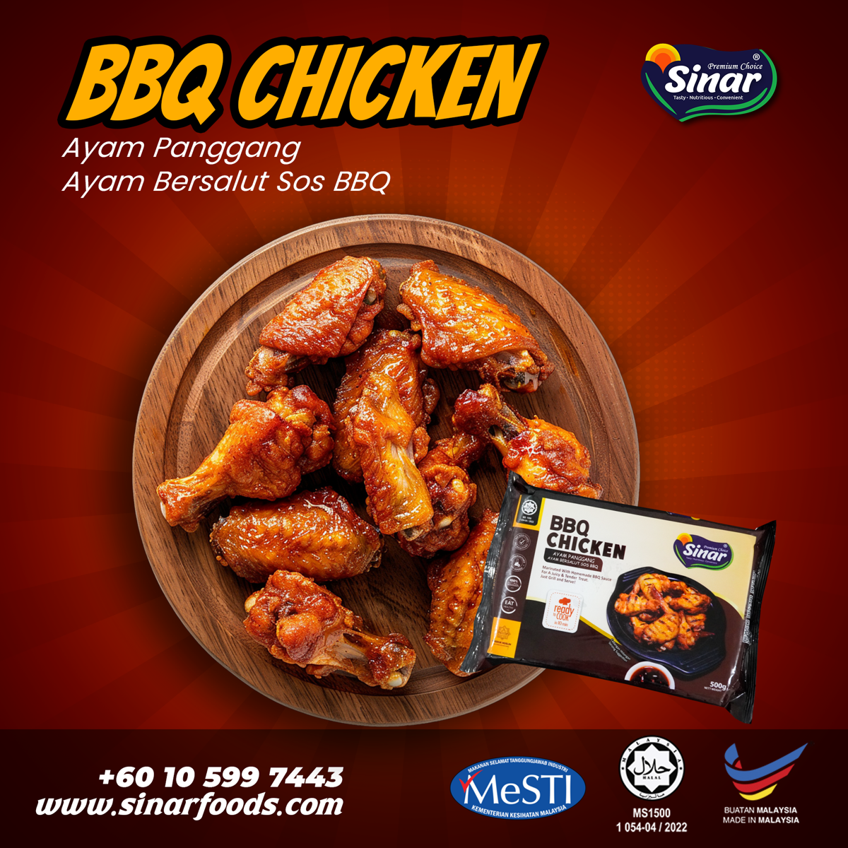 Sinar BBQ chicken food campaign